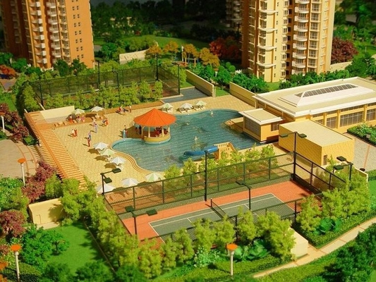 Cenário modelo diminuto do modelo à escala para a disposição do complexo do cenário do jardim fornecedor