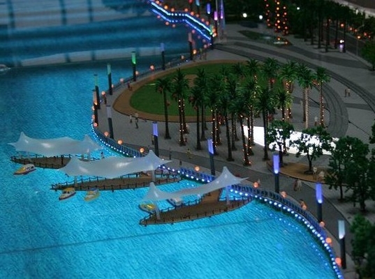 Cenário modelo diminuto do modelo à escala para a disposição do complexo do cenário do jardim fornecedor