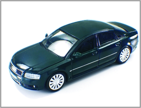 OEM 1:24 carros de modelo em escala Diecast inteligente personalizado exibe Audi A8 fornecedor