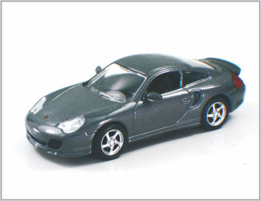 1/43 turbocompressor feito sob encomenda fundido de Porsche dos carros de modelo à escala da liga do preto de carbono 911 para a coleção fornecedor