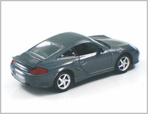 1/43 turbocompressor feito sob encomenda fundido de Porsche dos carros de modelo à escala da liga do preto de carbono 911 para a coleção fornecedor