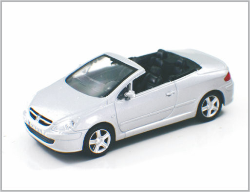 1/43 mini carros de modelo à escala feitos sob encomenda fundidos Peugeot 307 da liga para o presente &amp; Decoratio home fornecedor