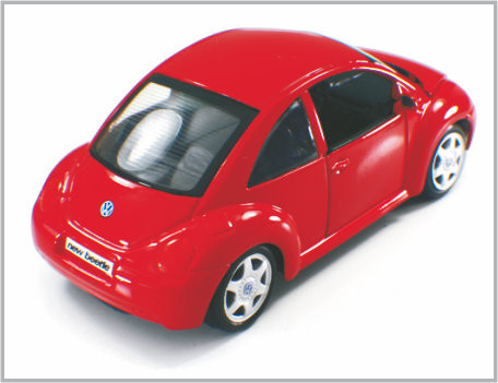 Mini carros de modelo à escala feitos sob encomenda vermelhos fundidos Volkswagen New Beetle da liga como o presente fornecedor