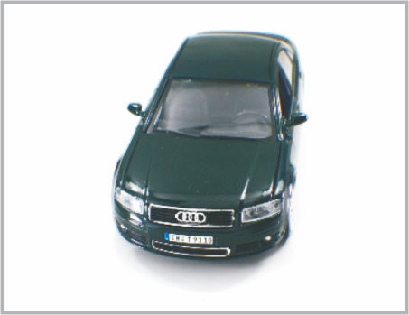 1/24 fundiu carros de modelo à escala feitos sob encomenda pretos brilhantes Audi da liga A8 como em casa Decoratio fornecedor