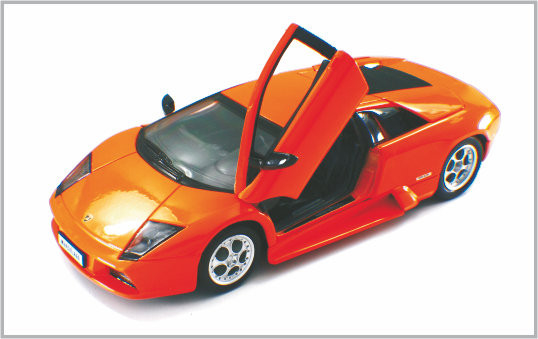 1/24 fundiu o murcielag feito sob encomenda laranja-vermelho Decoratio de Lamboighini dos carros de modelo à escala da liga fornecedor
