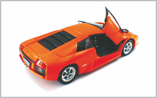 1/24 fundiu o murcielag feito sob encomenda laranja-vermelho Decoratio de Lamboighini dos carros de modelo à escala da liga fornecedor