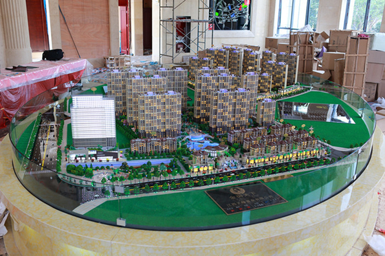 Plástico do ABS/fabricante modelo arquitectónico paisagem acrílica para a venda de Real Estate fornecedor