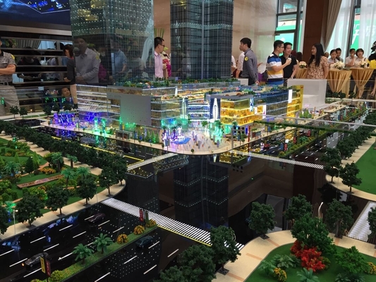 Abrigue o fabricante modelo arquitectónico diminuto com sistema de iluminação fornecedor