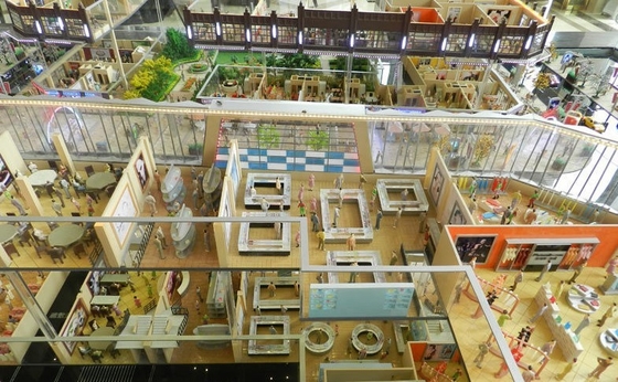 factura modelo de modelagem arquitectónica do supermercado 3d, CE arquitectónico ROHS dos modelos 3d fornecedor
