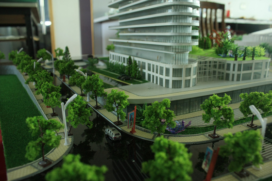 Disposições modelo feitas sob encomenda do trem/construções modelo arquitectónicas do hotel fornecedor